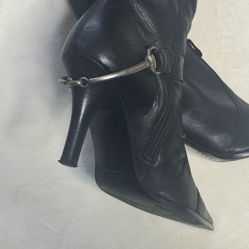 Western Style Knee High Boots - Picture 6 of 12